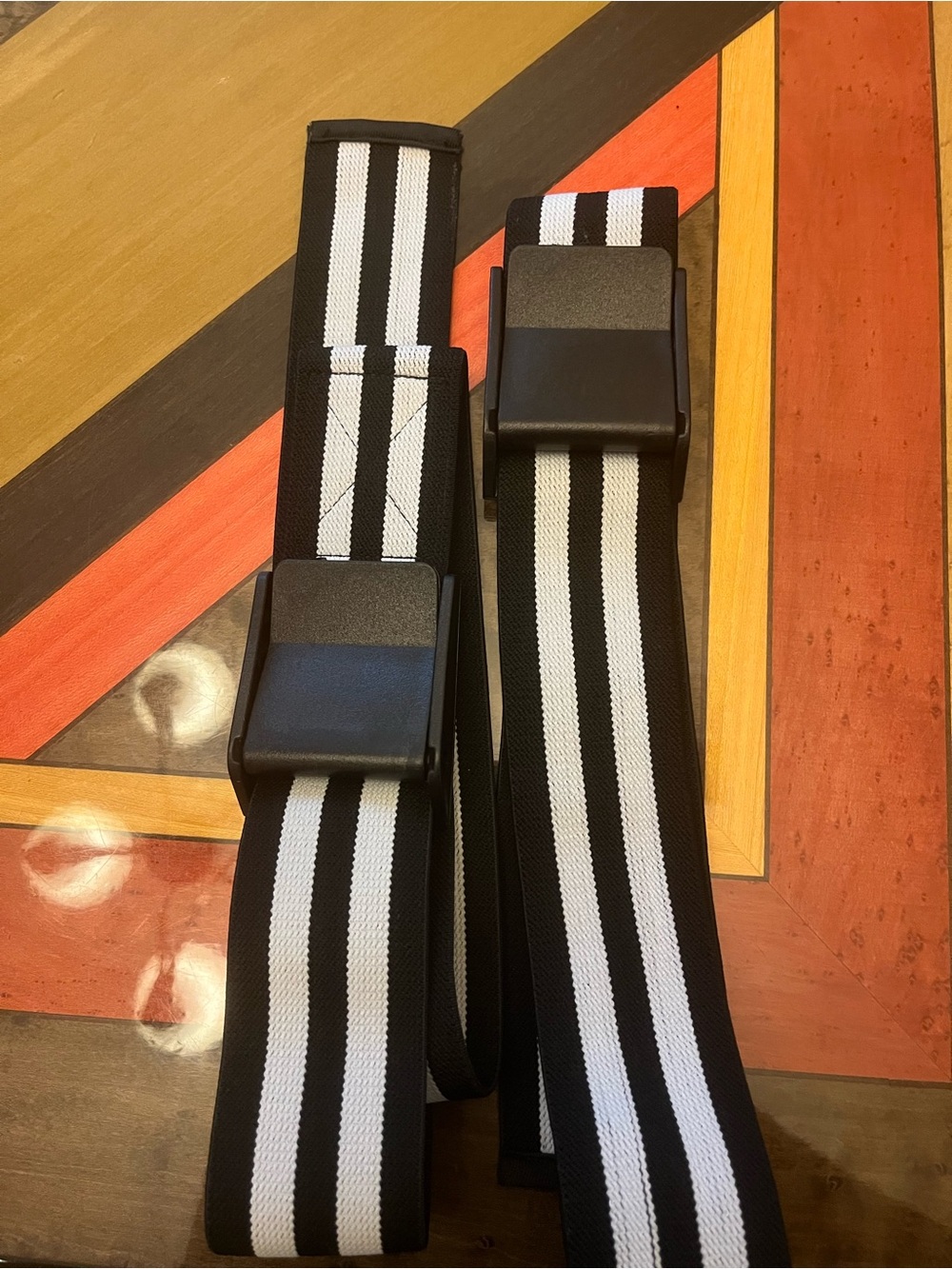 Black & White Striped Restriction Bands